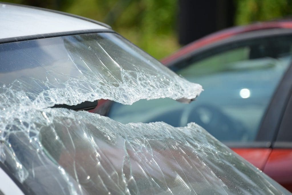 Car vandalised at car dealership