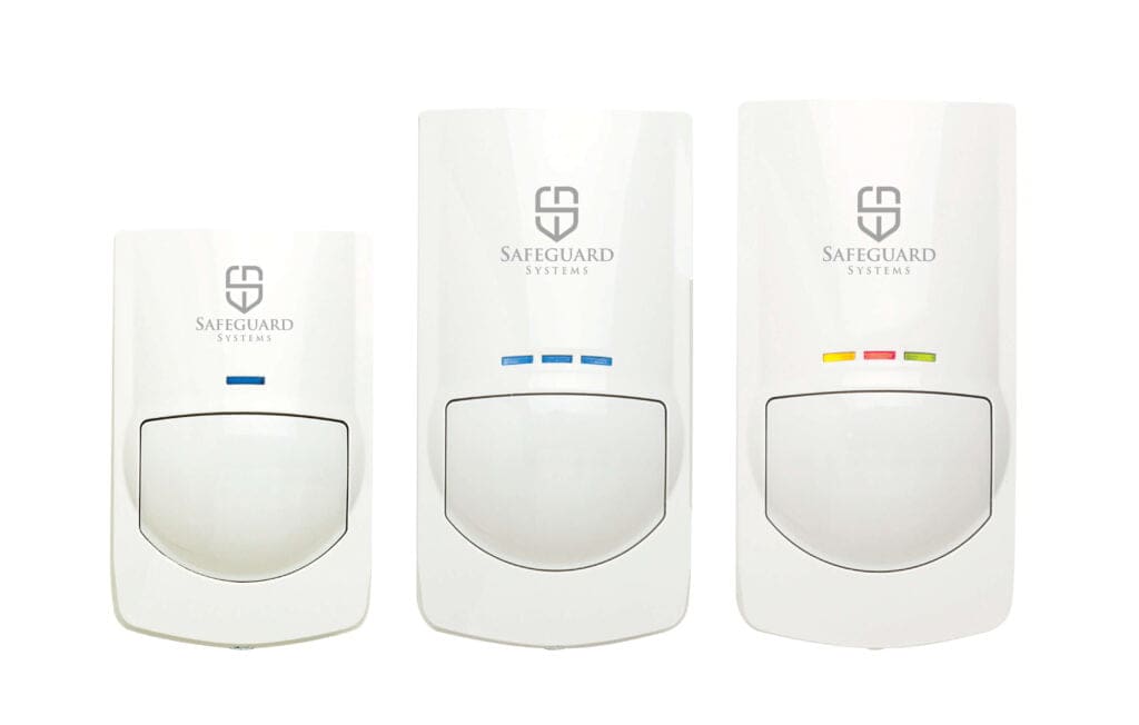 Different types of security alarm sensors