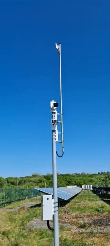 Solar Farm Permieter Security System and wifi bridge